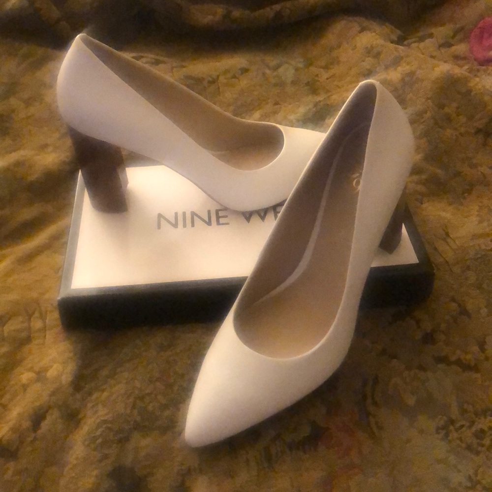 Brand New White Nine West Heals
